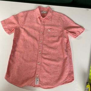 Abercrombie Kids Coral Casual Button Down Shirt Size 11/12 Kids